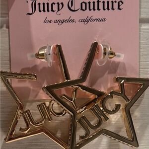 Juicy Couture Gold Star-Shaped Earrings